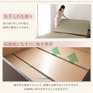 シングルベッド 一人 フレーム 日本製 国産 畳 硬め 布団可 腰痛 通気性 カビ 和室 ベッド下 高い 床下収納 全面収納 棚 携帯 コンセント スマホ 布団収納
