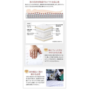 ダブルベッド 2人 マットレス付き ローベッド ロータイプ 低い 宮 棚 携帯 リモコン 収納 照明 読書灯 ライト 読書 電気 コンセント スマホ 充電 ヴィンテージ