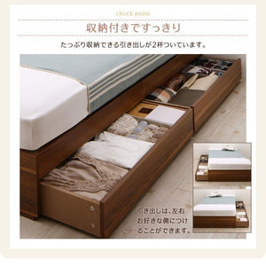 セミシングルベッド 一人暮らし コンパクト ショート丈 小さい マットレス付き チェスト ベッド下 収納 引き出し 大容量 ヘッドレス コンセント スマホ 充電