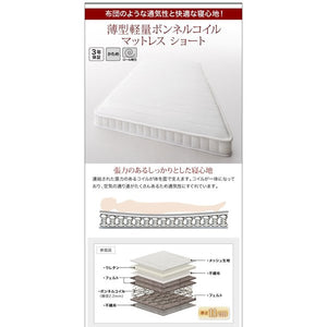 セミシングルベッド 一人 コンパクト ショート丈 小さい マットレス付 ベッド下 収納 高い 床下 全面 パッド付 ヘッドレス すのこ 通気性 カビ 脚 北欧 おしゃれ
