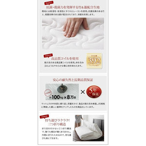 セミシングルベッド 一人 コンパクト ショート丈 小さい マットレス付 ベッド下 収納 高い 床下 全面 パッド付 ヘッドレス すのこ 通気性 カビ 脚 北欧 おしゃれ