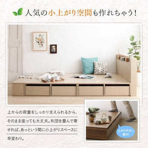 セミダブルベッド 一人暮らし マットレス付き ベッド下 収納 大容量 床下収納スペース ロー 低い 宮 棚 携帯 コンセント スマホ 充電 布団可 フラット床板 箱型