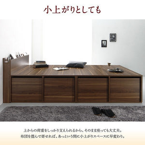 セミダブルベッド 一人暮らし フレーム チェスト ベッド下 収納 引き出し 大容量 宮 棚 携帯 コンセント スマホ 充電 布団可 フラット床板 箱型 ヴィンテージ