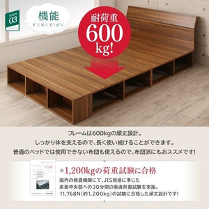 セミダブルベッド 一人 マットレス付 ベッド下 収納 大容量 床下収納スペース ロー 低い 宮 棚 携帯 コンセント スマホ 充電 布団可 北欧 おしゃれ アンティーク