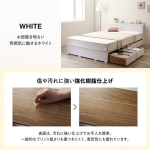 セミダブルベッド 一人暮らし マットレス付き ベッド下 収納 大容量 床下収納スペース ロー 低い 宮 棚 携帯 コンセント スマホ 充電 布団可 フラット床板 箱型