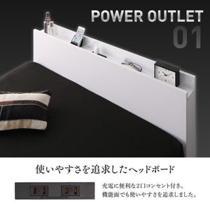 セミダブルベッド 一人暮らし マットレス付き チェスト ベッド下 収納 引き出し 大容量 宮 棚 携帯 コンセント スマホ 充電 布団可 フラット床板 箱型