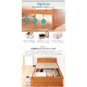 シングルベッド 一人 フレーム ベッド下 収納スペース 高い 床下 全面収納 高さ調節 ロー 低い コンセント スマホ 布団可 すのこ 通気性 カビ 脚 北欧 おしゃれ