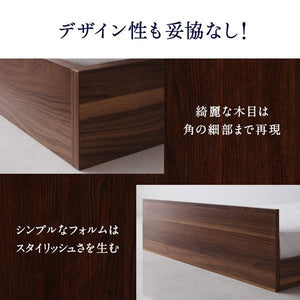 セミダブルベッド 一人暮らし SD コンパクト フレームのみ ローベッド ロータイプ フロア 低床 低い ヘッドボード 薄型 デザイナーズ ホテル モダン 高級 メンズ