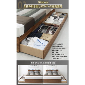 シングルベッド 一人暮らし フレームのみ チェストベッド ベッド下収納 引き出し 大容量 宮 棚 携帯 リモコン 収納 コンセント スマホ 充電 電気 ヴィンテージ