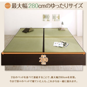 セミダブルベッド 一人 フレーム 日本製 国産 畳 硬め 腰痛 通気性 カビ 和室 連結可 つなげる ベッド下 高い 床下収納 全面収納 ヘッドレス 布団可 布団収納