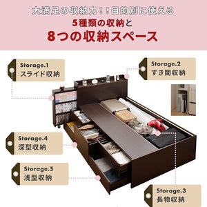 セミシングルベッド 一人暮らし コンパクト ショート丈 小さい フレーム チェスト ベッド下 収納 引き出し 大容量 宮 棚 携帯 コンセント スマホ 充電