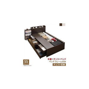 セミシングルベッド 一人暮らし コンパクト 小さい フレーム チェスト ベッド下 収納 引き出し 大容量 宮 棚 携帯 コンセント スマホ 充電 布団可 ヴィンテージ
