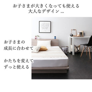 セミダブルベッド 一人暮らし フレーム ローベッド 低い 連結可 つなげる 宮 棚 携帯 収納 照明 ライト コンセント スマホ 充電 北欧 おしゃれ アンティーク