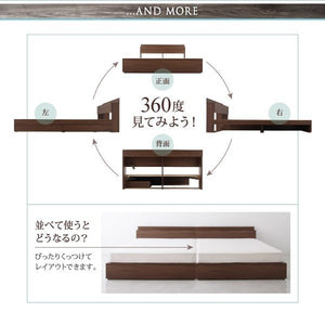 セミダブルベッド 一人 マットレス付 チェスト 収納 引き出し 大容量 宮 棚 携帯 コンセント スマホ 充電 布団可 すのこ 通気性 カビ 北欧 おしゃれ