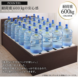 セミダブルベッド 一人暮らし フレーム チェスト ベッド下 収納 引き出し 大容量 宮 棚 携帯 コンセント スマホ 充電 布団可 すのこ 通気性 カビ ヴィンテージ