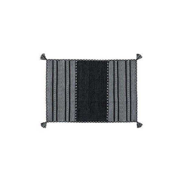 kag-55955 ラグ カーペット おしゃれ ラグマット 絨毯 北欧 安い じゅうたん 厚手 マット リビング 部屋 床 ネイビー ブルー 青 約 幅90 奥行130