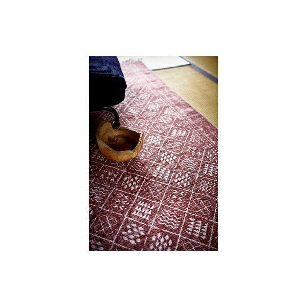 kag-56012 ラグ カーペット おしゃれ ラグマット 絨毯 北欧 安い じゅうたん 厚手 マット リビング 部屋 床 レッド 赤 約 幅120 奥行170