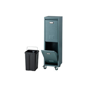 ゴミ箱 おしゃれ ごみ箱 ダストボックス スリム 縦型 オフィス トイレ キッチン リビング カフェ グリーン 緑 約 幅28 奥行26.5 高さ95