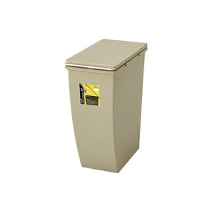 ゴミ箱 おしゃれ ごみ箱 ダストボックス スリム 縦型 オフィス トイレ キッチン リビング カフェ ベージュ 約 幅20 奥行38.4 高さ43