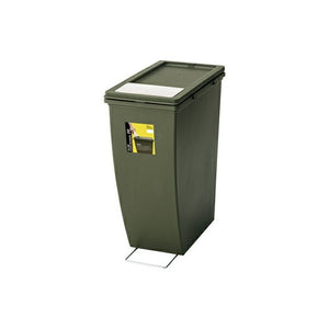ゴミ箱 おしゃれ ごみ箱 ダストボックス スリム 縦型 オフィス トイレ キッチン リビング カフェ グリーン 緑 約 幅20 奥行38.3 高さ43