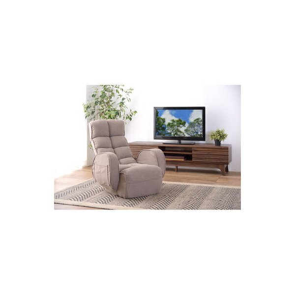 kag-56464 ソファー 1人掛け 椅子 テレワーク 在宅 チェア 一人暮らし コンパクト ミニ 小さめ ベージュ 約 幅67 奥行86-115 高さ66-85 座面高28