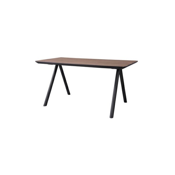 kag-56868 ダイニングテーブル おしゃれ 安い 北欧 食卓 テーブル 単品 モダン デスク 机 テレワーク 在宅 会議用テーブル ブラウン 約 幅150 奥行80 高さ72