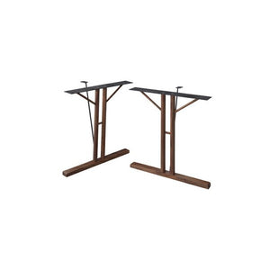 脚 単品 2脚 ダイニングテーブル おしゃれ 安い 北欧 食卓 テーブル モダン デスク 机 会議用テーブル ウォールナット ブラウン 約 幅66 奥行31.5 高さ68
