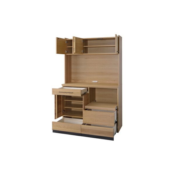 ♈北欧家具　キッチンラック　収納棚　◆アイボリー　⭕完成品　幅65cm