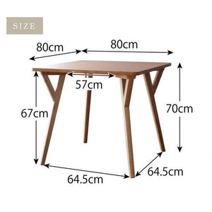 ダイニングテーブル ダイニング テーブル 食卓 北欧 (幅80) 木製 かわいい ウォールナット 正方形 丸 低め ガ