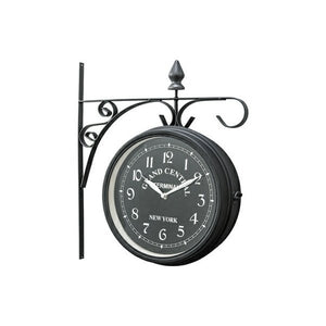 掛時計 掛け時計 時計 壁掛け 壁掛け時計 壁時計 ウォールクロック インテリア時計 デザイン時計 クロック ブラック 黒 約 幅37 奥行10 高さ40
