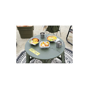 ガーデンテーブル ダイニングテーブル おしゃれ 格安 屋外 カフェ テラス ガーデン 庭 ベランダ バルコニー キャンプ アウトドア グリーン 緑 約 幅58 奥行58 高