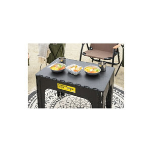 ガーデンテーブル ダイニングテーブル おしゃれ 格安 屋外 カフェ テラス ガーデン 庭 ベランダ バルコニー キャンプ アウトドア ブラック 黒 約 幅65 奥行45 高