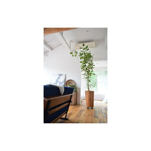 鉢カバー フラワーベース アンティーク ヴィンテージ おしゃれ シンプル レトロ 北欧 観葉植物 木製 約 φ39 高さ65