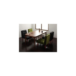 ダイニングテーブル ダイニングテーブルセット 5点 4人用 Hタイプ (幅160cm+椅子×4) Mグリーン 緑 食卓テーブル 椅子 椅子