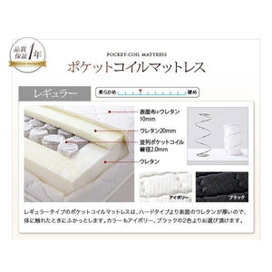 シングル ベッド チェスト 下収納 引き出し 大容量 カントリー 宮 棚 スマホ ラック コンセント 充電 収納 フレーム ヴィンテージ SポケットCマットレス付