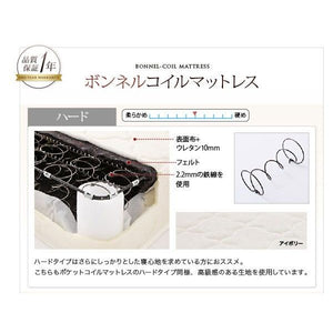 シングル ベッド チェスト 下収納 引き出し 大容量 カントリー 宮 棚 スマホ ラック コンセント 充電 収納 フレーム ヴィンテージ PボンネルCマットレス付