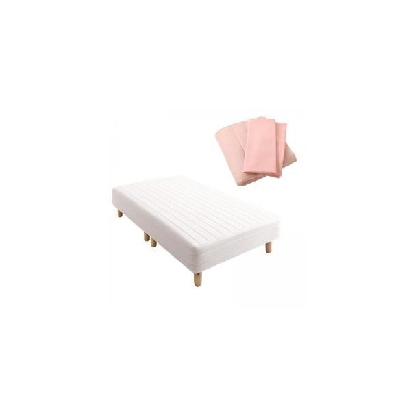 kag-9724 ベッド シングル 脚付き マットレスベッド ベンチ ローベッド ヘッドレス ショート丈 おしゃれ 姫系 かわいい 子供 短い ワンルーム 省スペース ポケットC 脚22